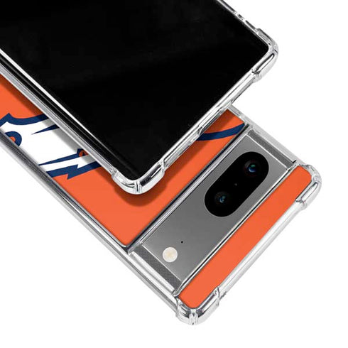 NFL Denver Broncos Large Logo Google Pixel 7a Clear Case